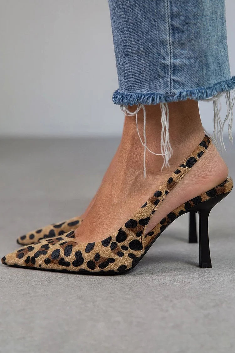 Avery™ | Leopard D'Orsay Heels