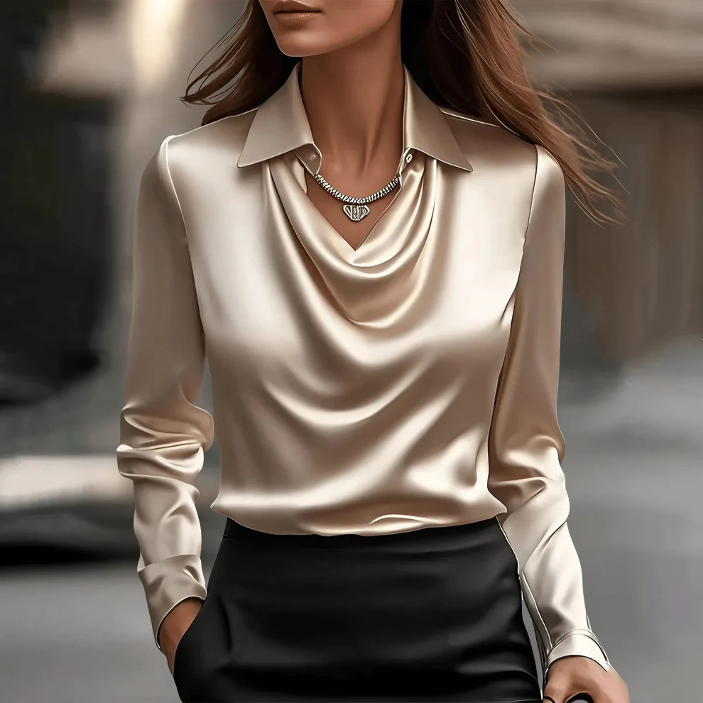 Fiona™ | Elegant Satin Blouse