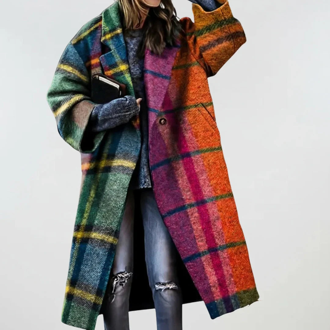 Amelia | Oversized Check Coat