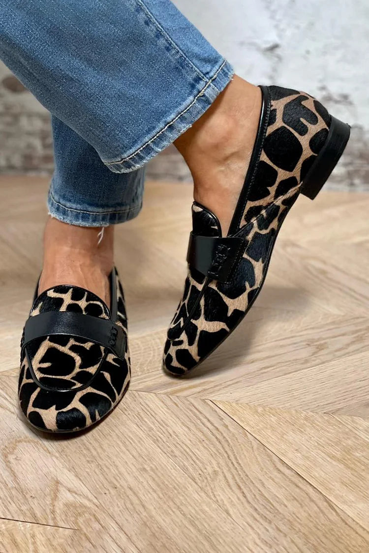 Daphne™ | Animal Print Loafers