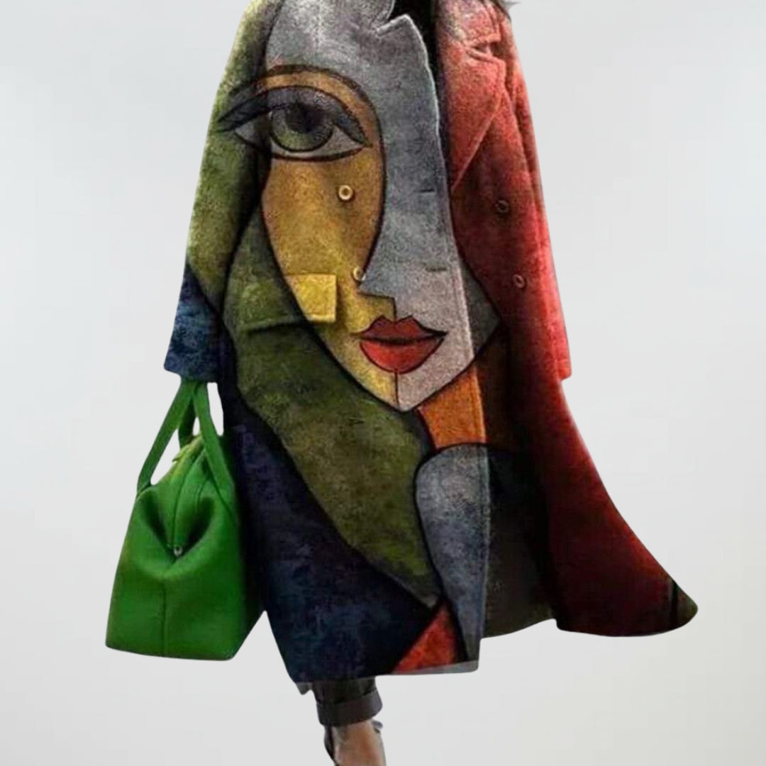 Luna | Colorblock Portrait Coat