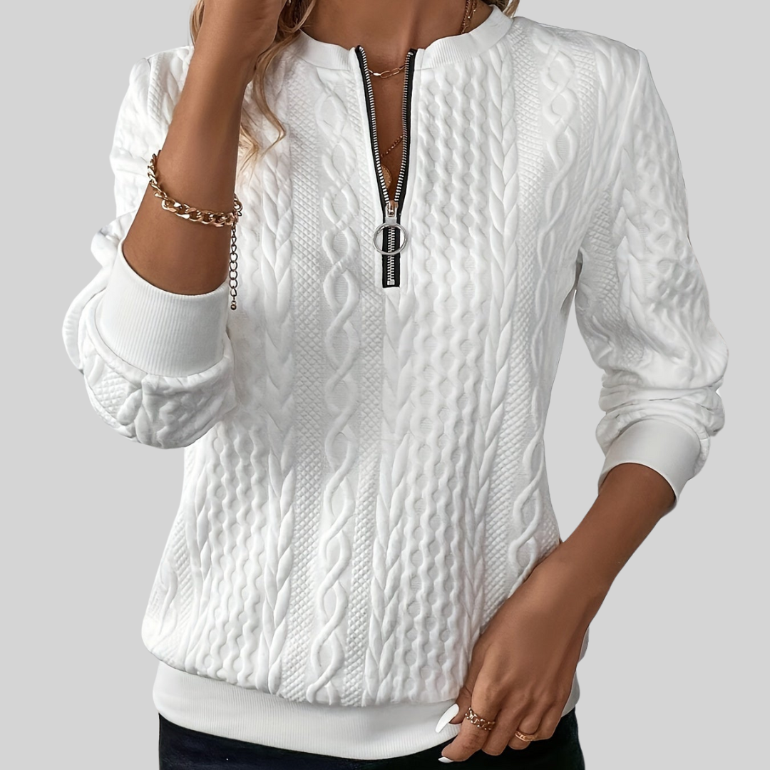 LUCIA I Pullover with Zipper