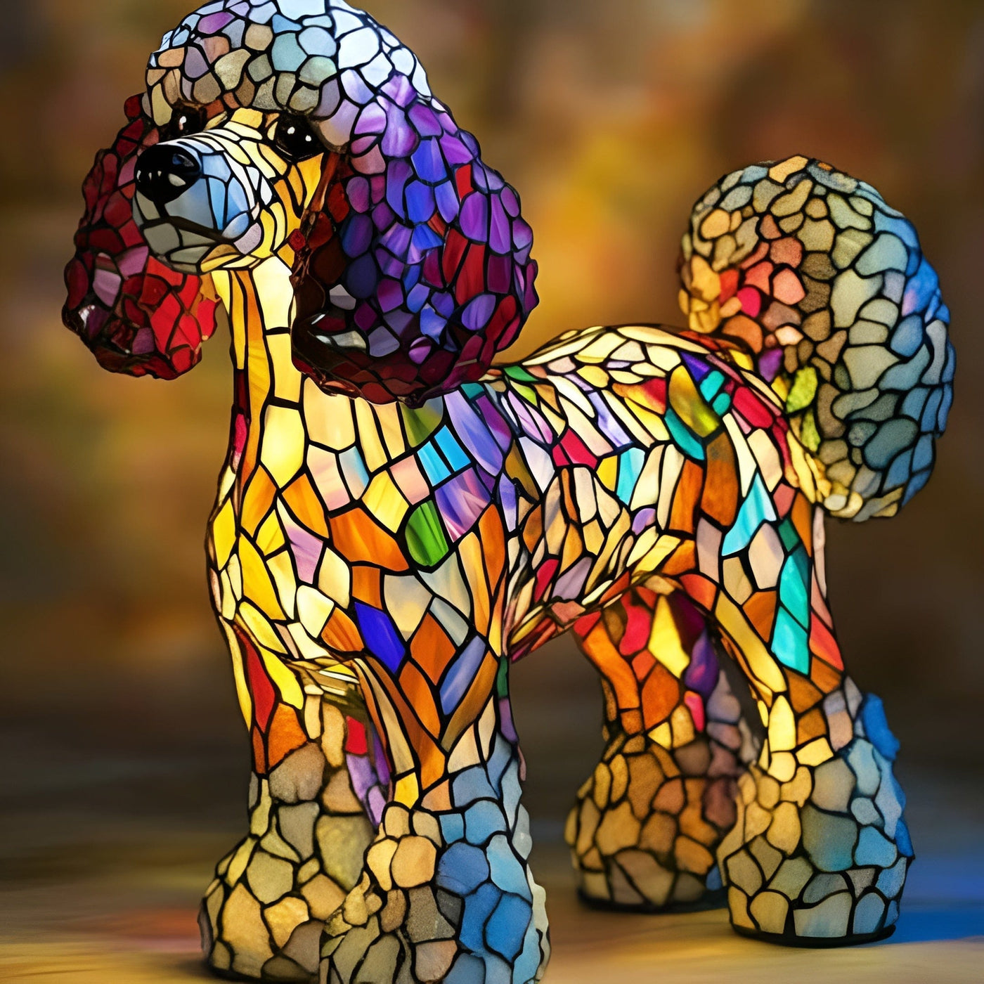 Elegant Poodle Glow Lamp