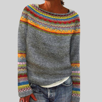 PIERINA I Retro Knit Pullover