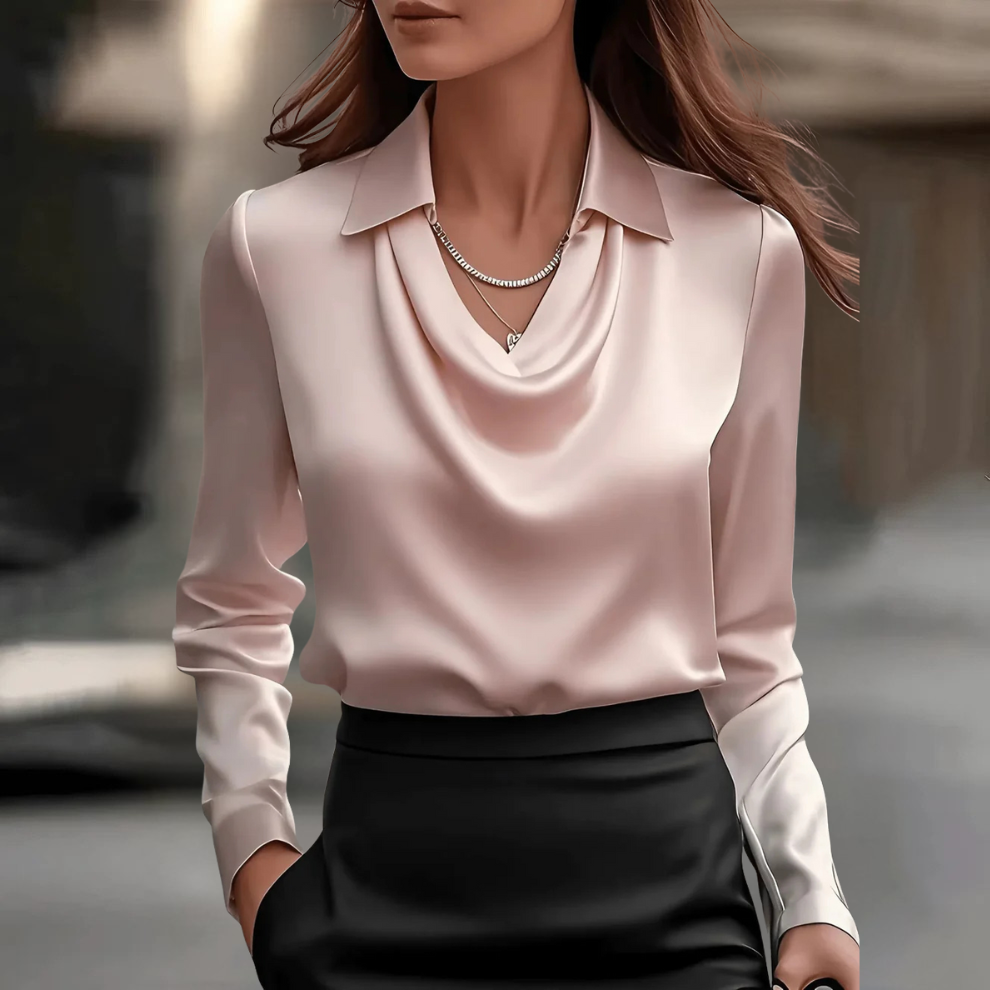 Fiona™ | Elegant Satin Blouse