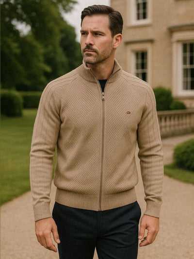 Jacquard™ | Knitted Cardigan with Zipper