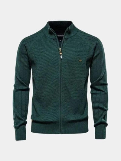 Jacquard™ | Knitted Cardigan with Zipper