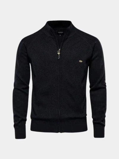 Jacquard™ | Knitted Cardigan with Zipper