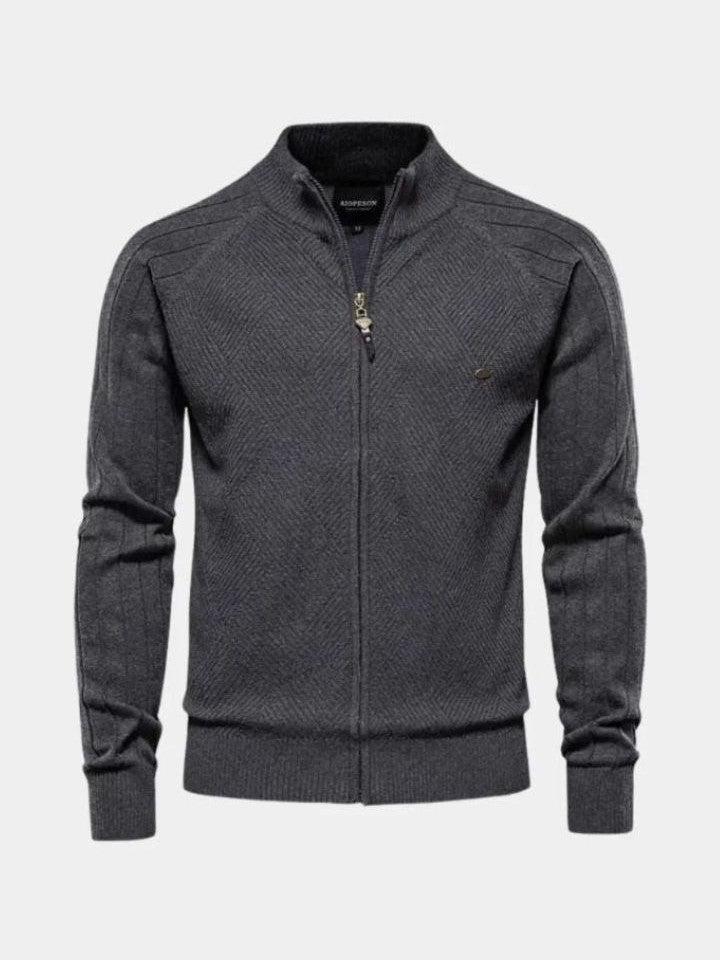 Jacquard™ | Knitted Cardigan with Zipper