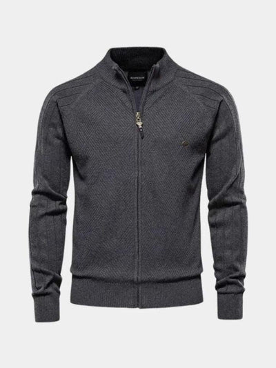 Jacquard™ | Knitted Cardigan with Zipper