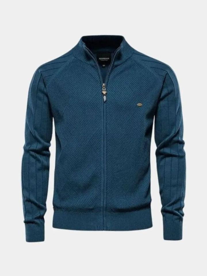 Jacquard™ | Knitted Cardigan with Zipper