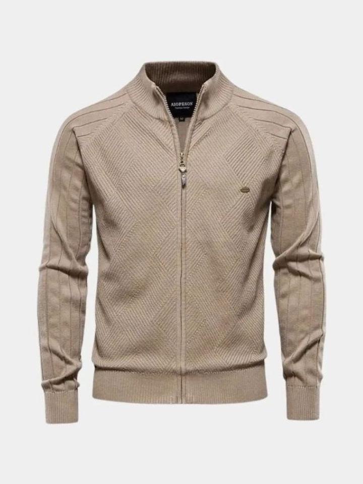 Jacquard™ | Knitted Cardigan with Zipper