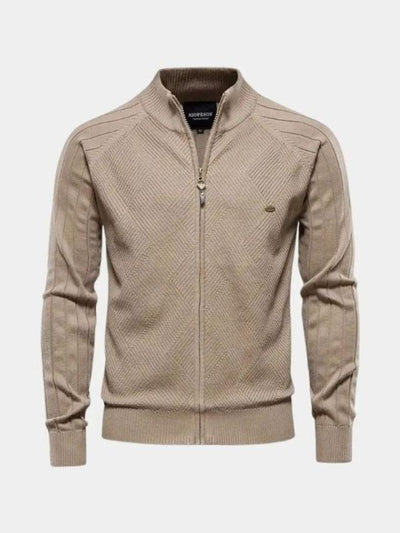 Jacquard™ | Knitted Cardigan with Zipper