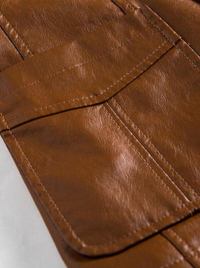 Jonas™ | Caramel Colored Leather Jacket