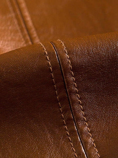 Jonas™ | Caramel Colored Leather Jacket
