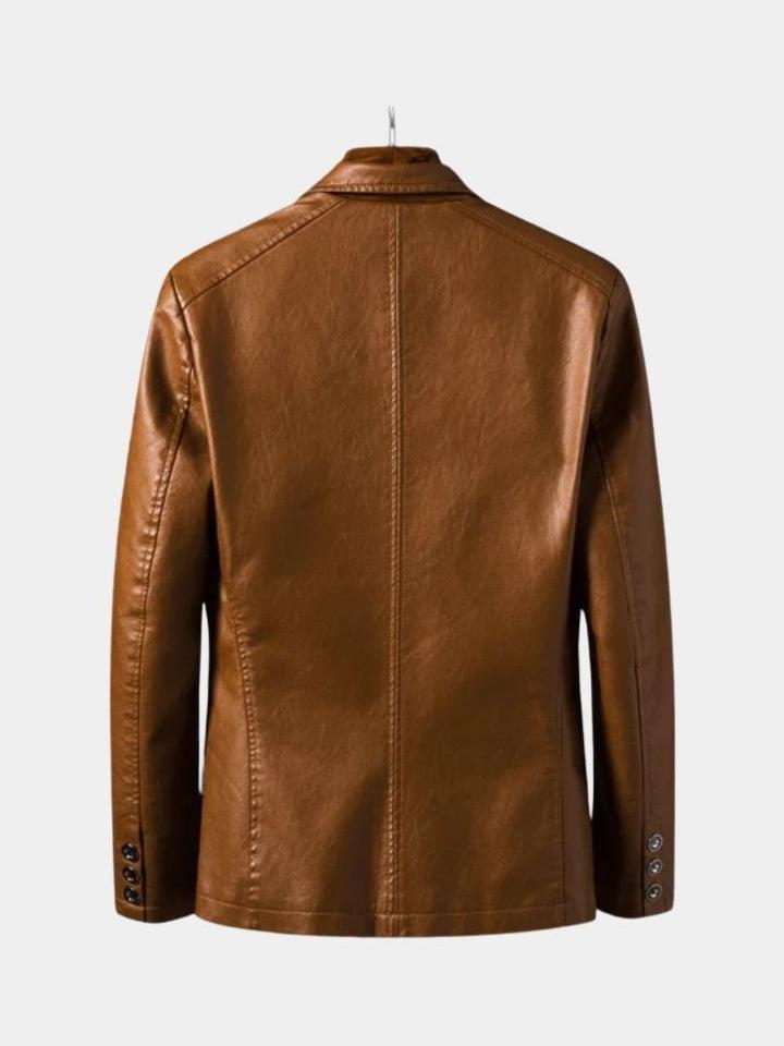 Jonas™ | Caramel Colored Leather Jacket