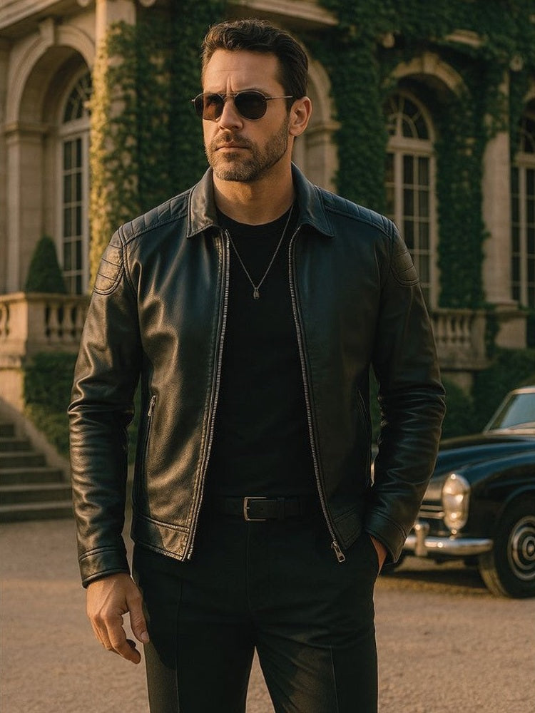 Luca™ | Cross Leather Jacket