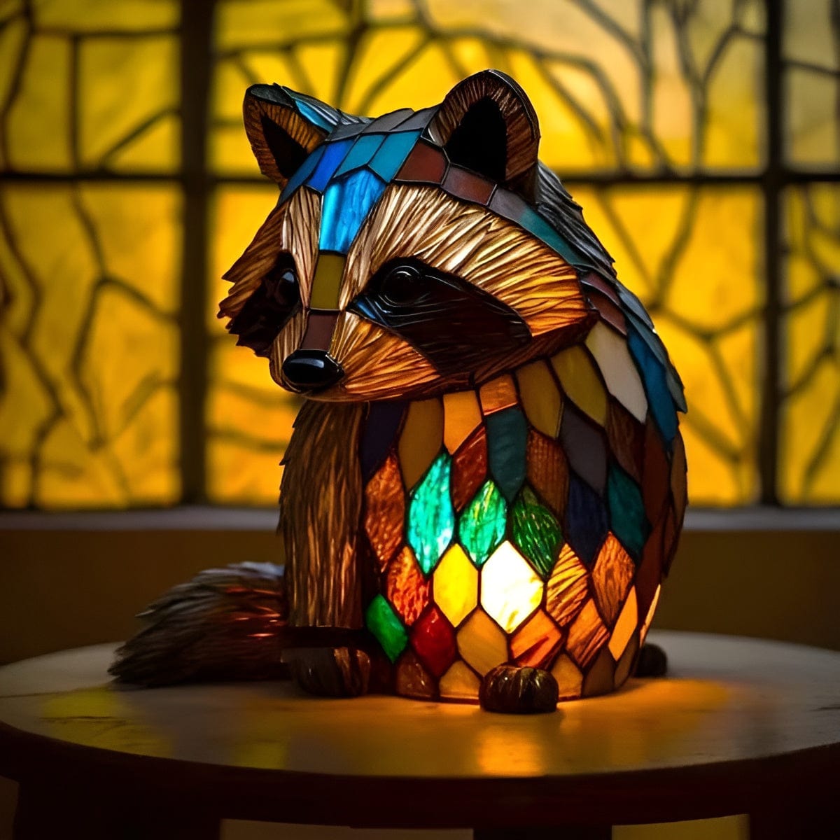 Rusty Raccoon Glow Lamp