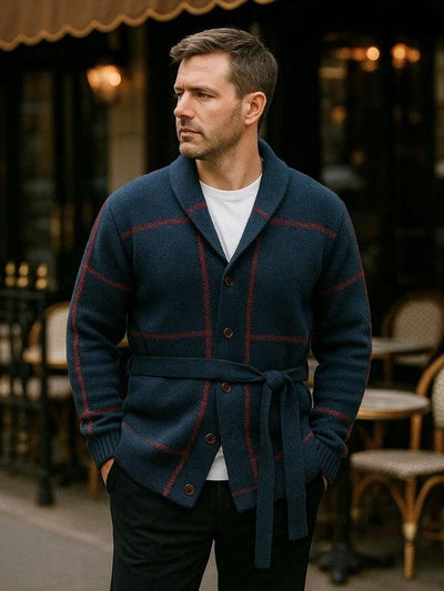 Rom™ | Knitted Coat with Belt