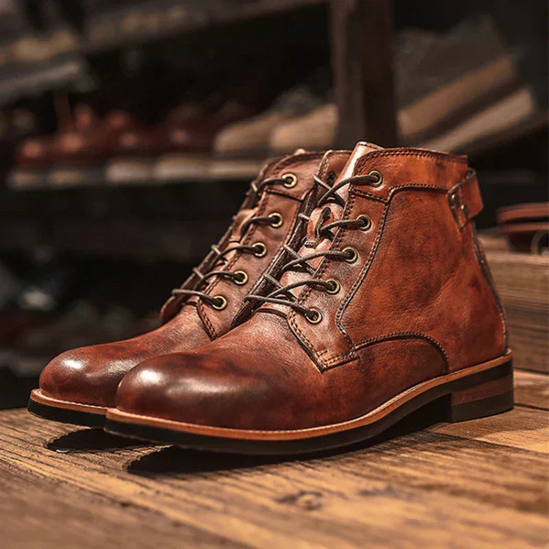 Kelvin | High-Top Orthopedic Leather Boots