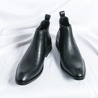 Cooper | Zippered Orthopedic Leather Chelsea Boots