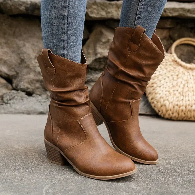 Isabelle® | Classic Mid-Calf Western Boots