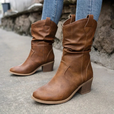Isabelle® | Classic Mid-Calf Western Boots