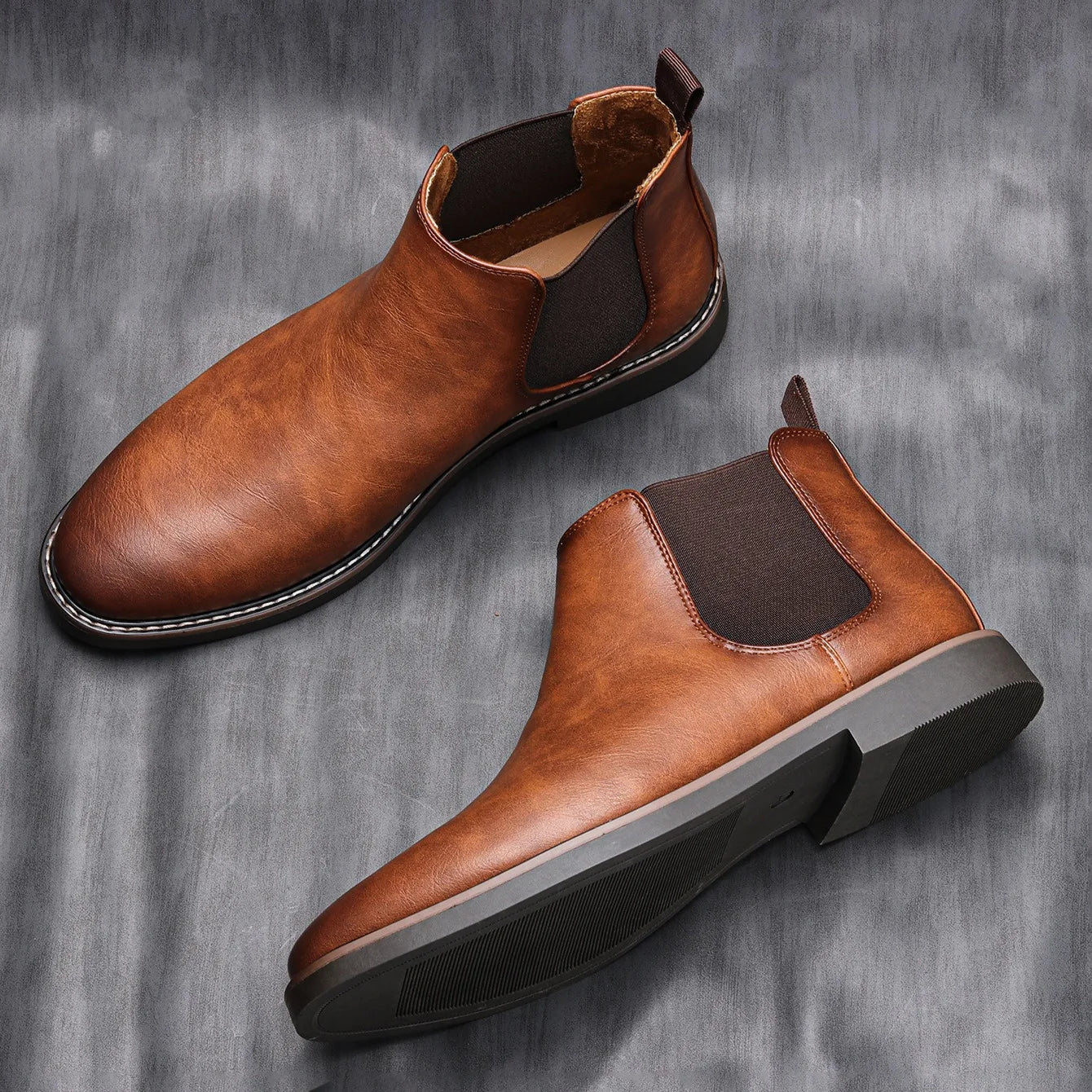 Sanford | Classic Chelsea Orthopedic Leather Boots