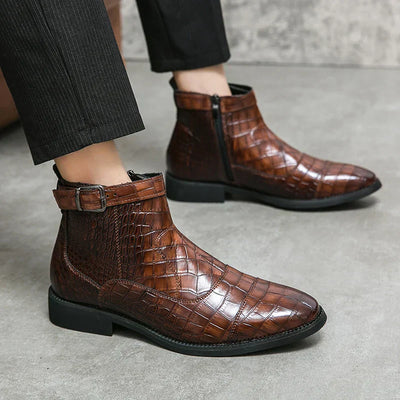 Baron | Buckled Orthopedic Leather Boots