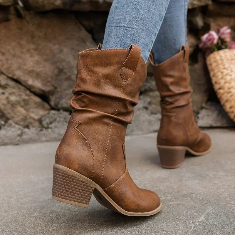 Isabelle® | Classic Mid-Calf Western Boots