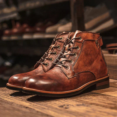 Kelvin | High-Top Orthopedic Leather Boots