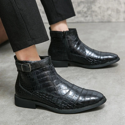 Baron | Buckled Orthopedic Leather Boots