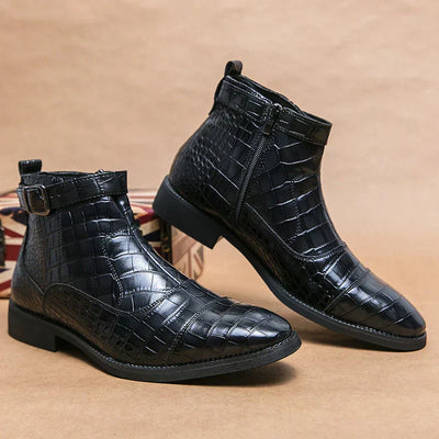 Baron | Buckled Orthopedic Leather Boots