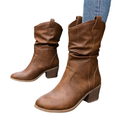 Isabelle® | Classic Mid-Calf Western Boots