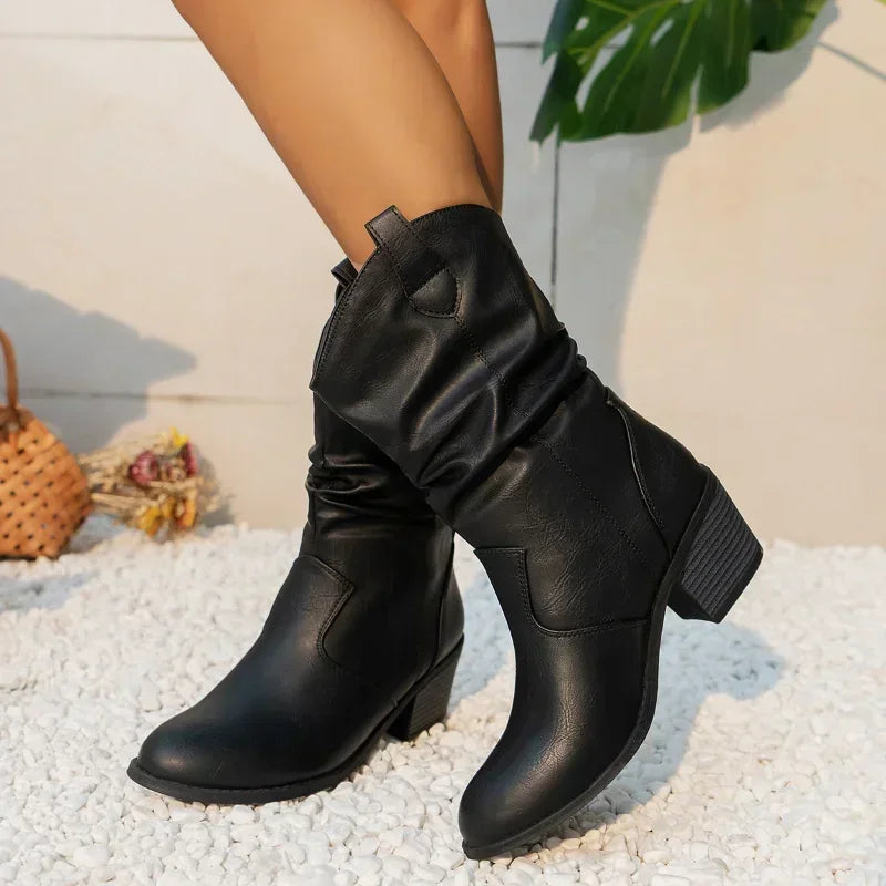 Isabelle® | Classic Mid-Calf Western Boots