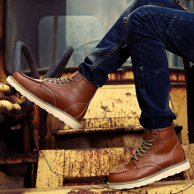 Dustin | Winter Orthopedic Leather Boots