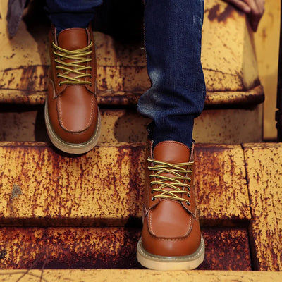 Dustin | Winter Orthopedic Leather Boots