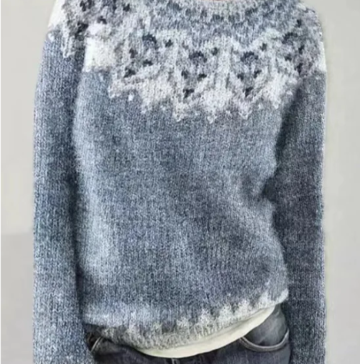 PIERINA I Retro Knit Pullover