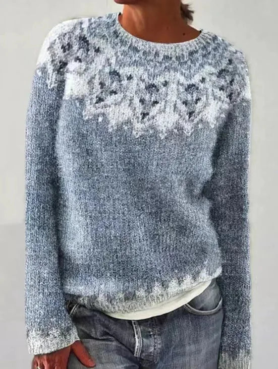 PIERINA I Retro Knit Pullover