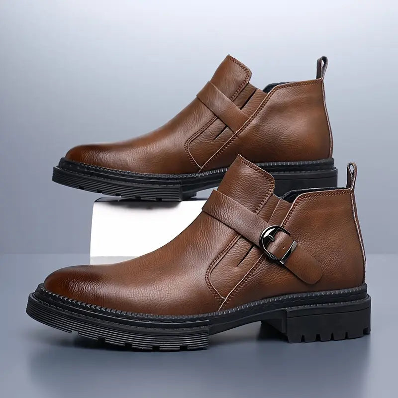 Liam | Orthopedic Leather Ranger Boots