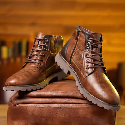 Jethro | Sturdy Orthopedic Leather Boots