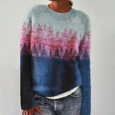 PIERINA I Retro Knit Pullover